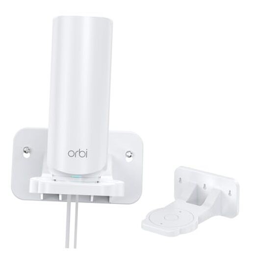 Orbi WiFi 7 Wall Mount Kit – ABS Bracket – White – 1 Pack