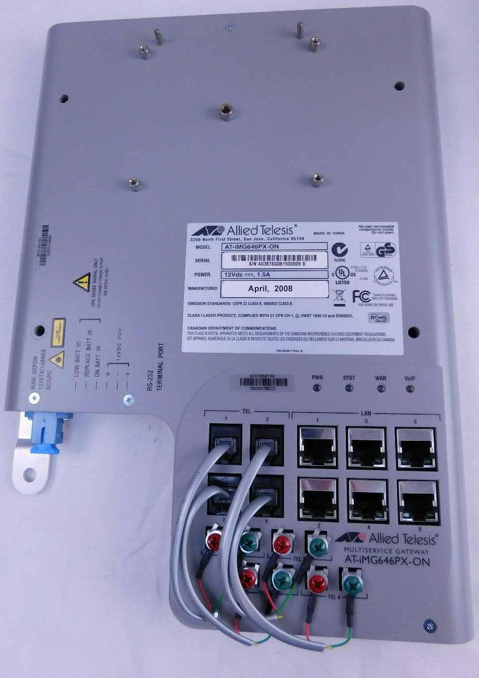 Allied Telesis AT-iMG646PX-ON – Multiservice Gateway (J-01064)