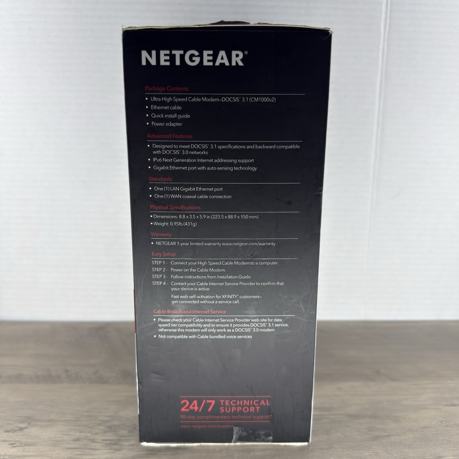 NETGEAR Ultra-High Speed Cable Modem DOCSIS® 3.1 for XFINITY CM1000