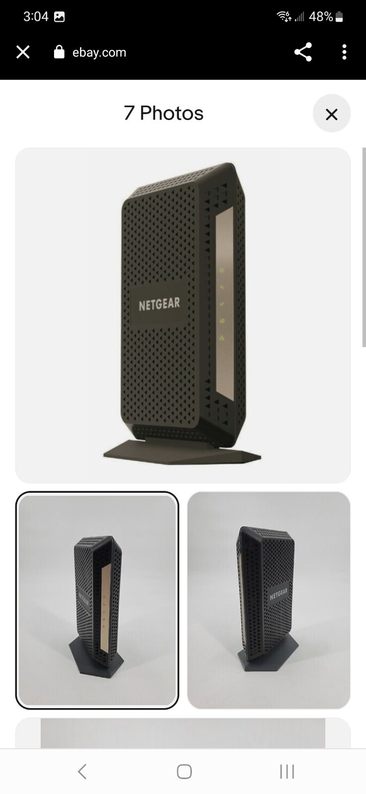 NETGEAR CM1000V2 Nighthawk DOCSIS 3.1 Cable Modem