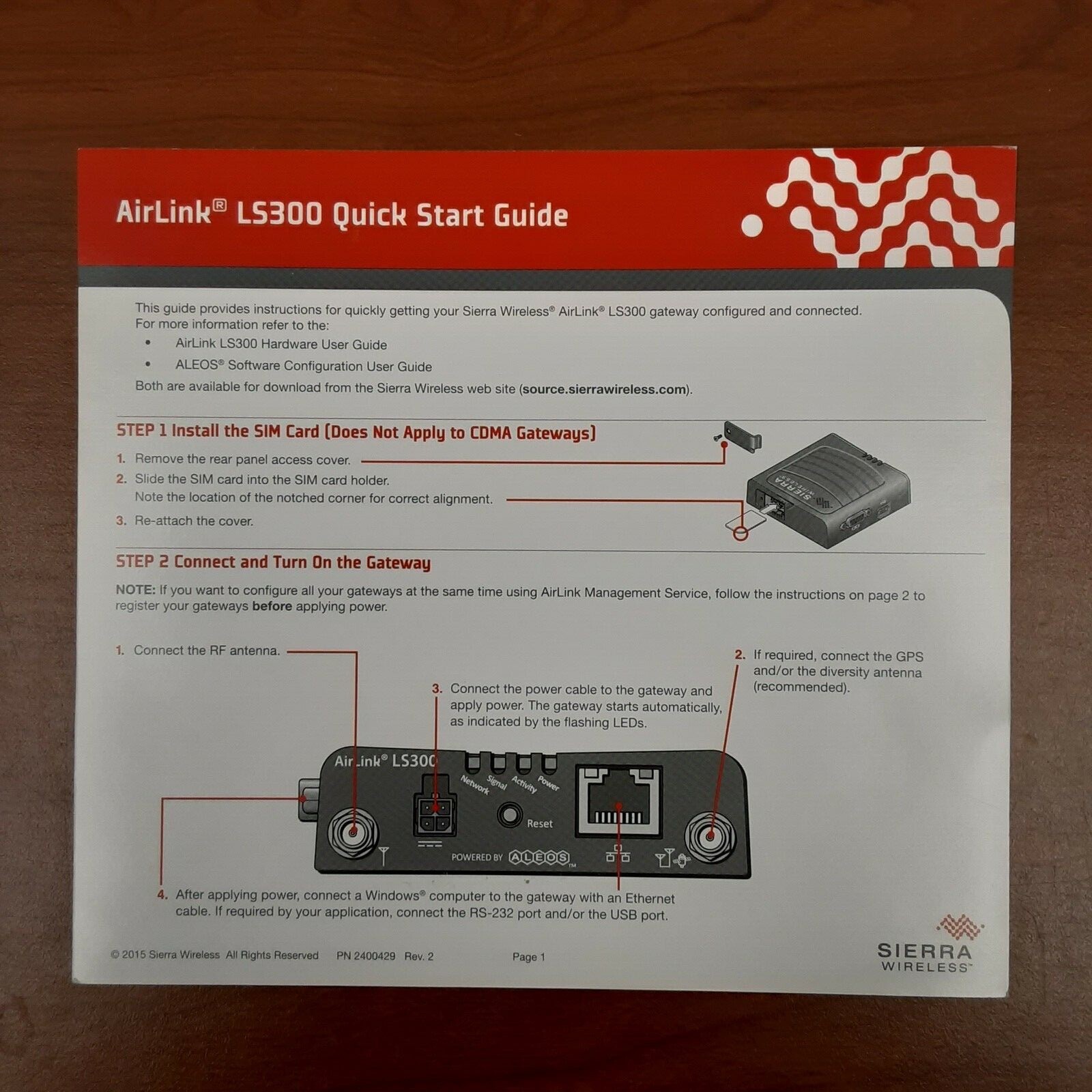 Sierra Wireless AirLink LS300…AT&T…FREE SHIPPING!
