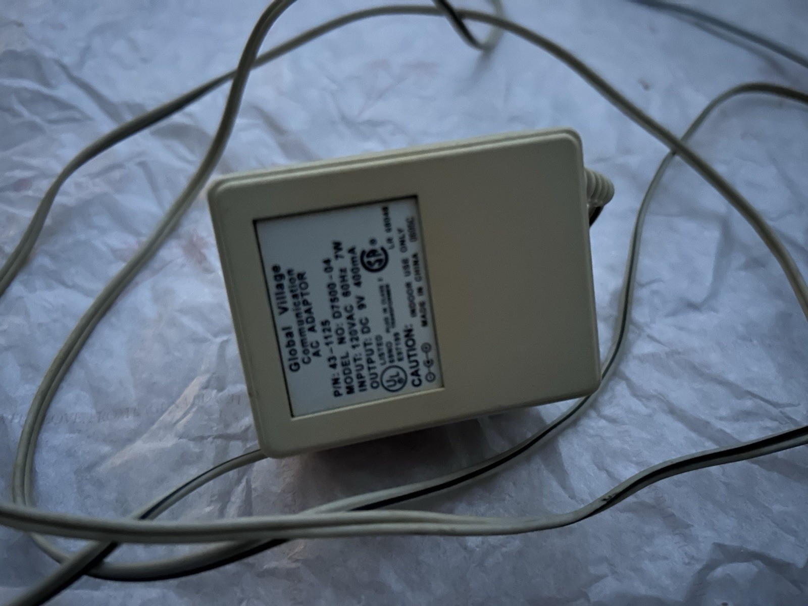 Global Village PL510P TelePort Gold II Modem for Performa Macintosh + adapter