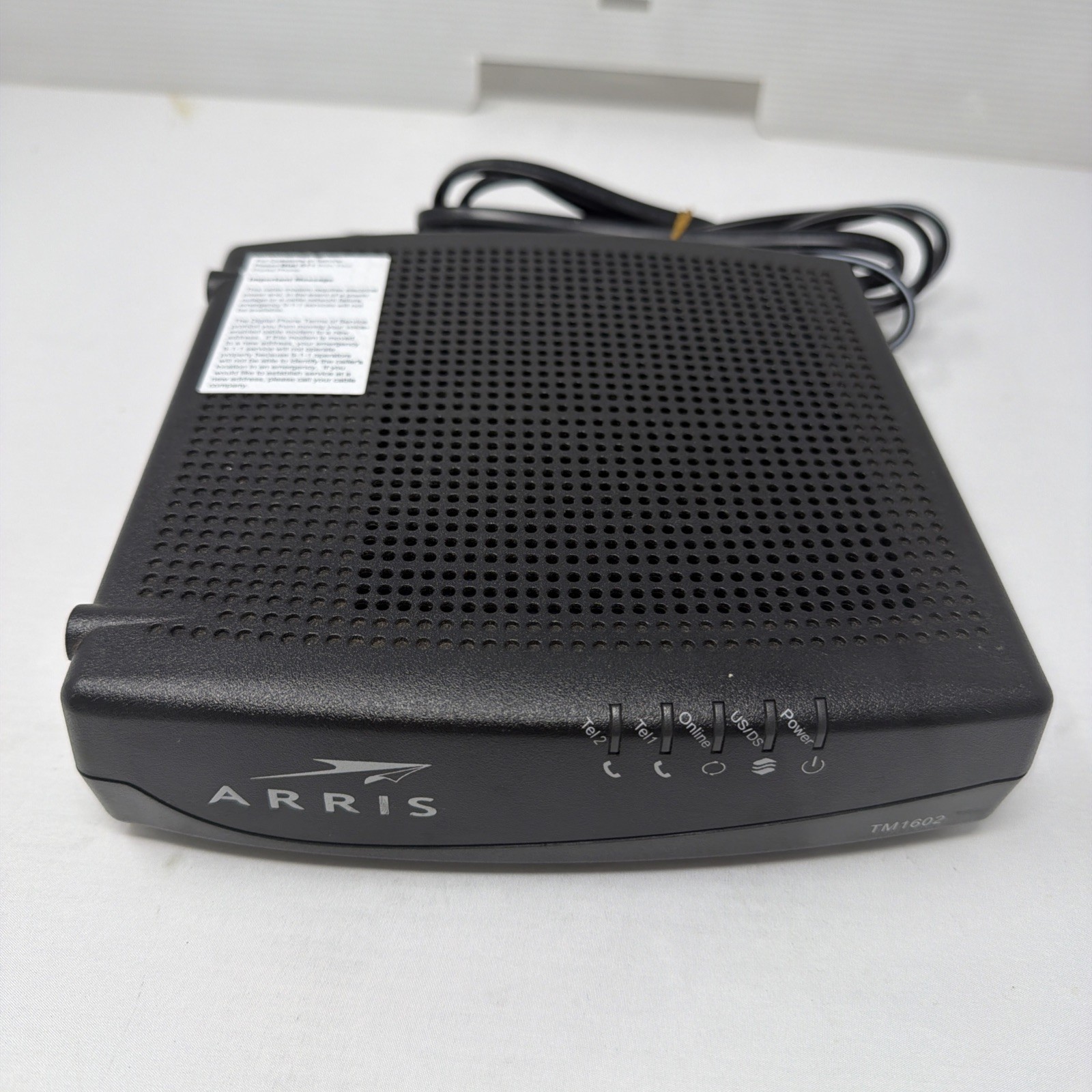 ARRIS Internet Cable Modem DOCSIS 3.0 Model TM1602A (A20)