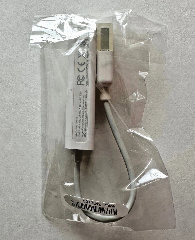 New Genuine MA034 Original Apple USB Phone Modem Dongle 56Kbps (V.92 standard)