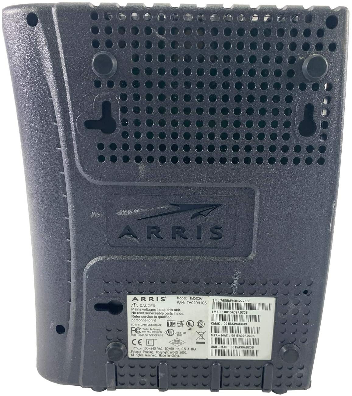 arris tm502g modem