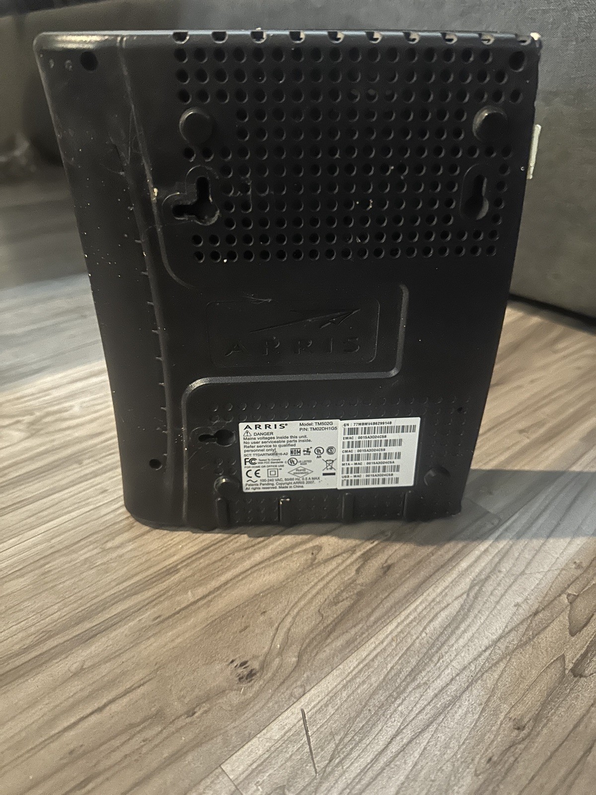 Arris Touchstone Telephony Modem Model No.TM502G