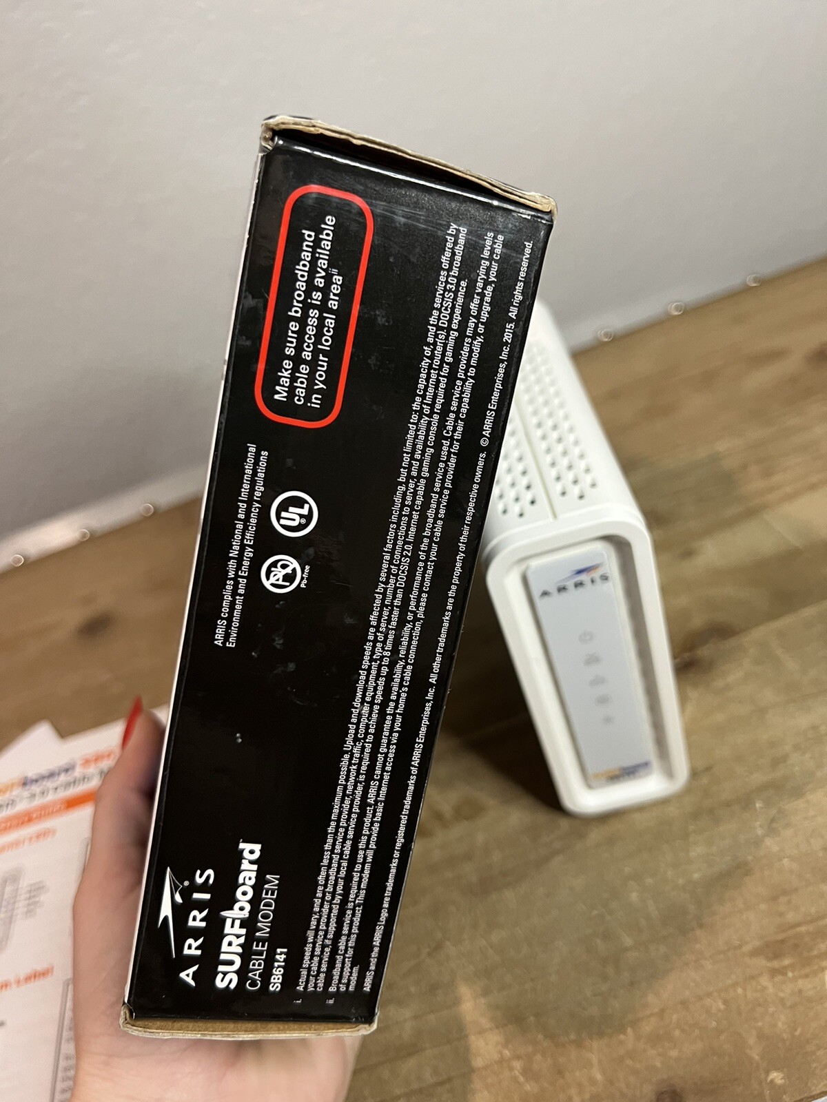 Arris Surfboard Cable Modem 400 Series Model SB6141 DOCSIS 3.0 Certified