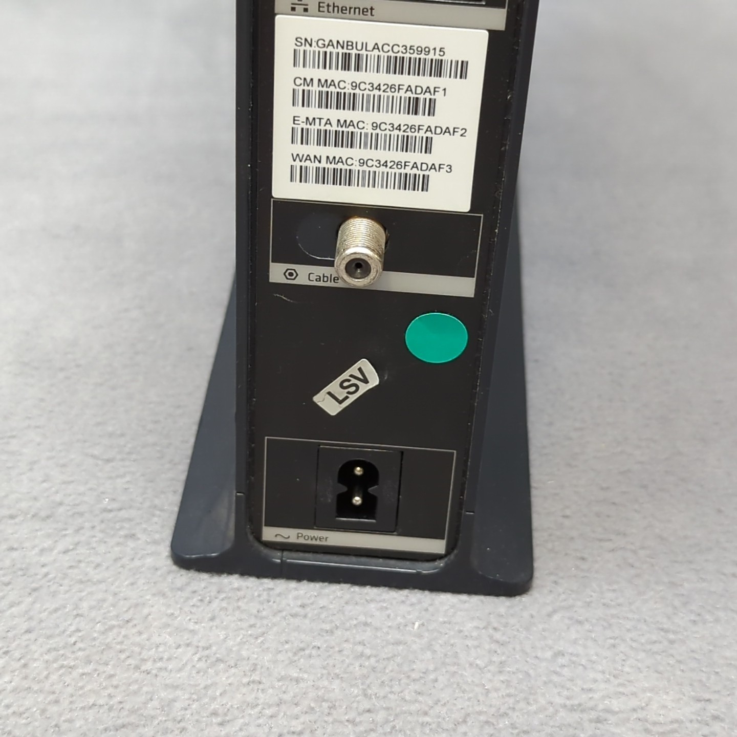 Arris Touchstone TG2472G Cable Voice Gateway Modem 24×8 DOCSIS With Power Cord