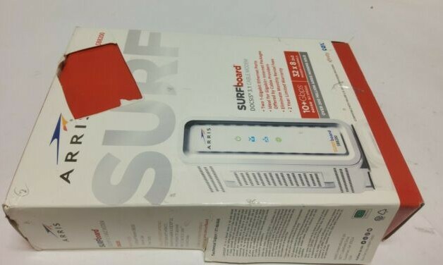 ARRIS SURFboard SB8200 DOCSIS 3.1 10 Gbps Cable Modem Dual Gigabit Ethernet Port
