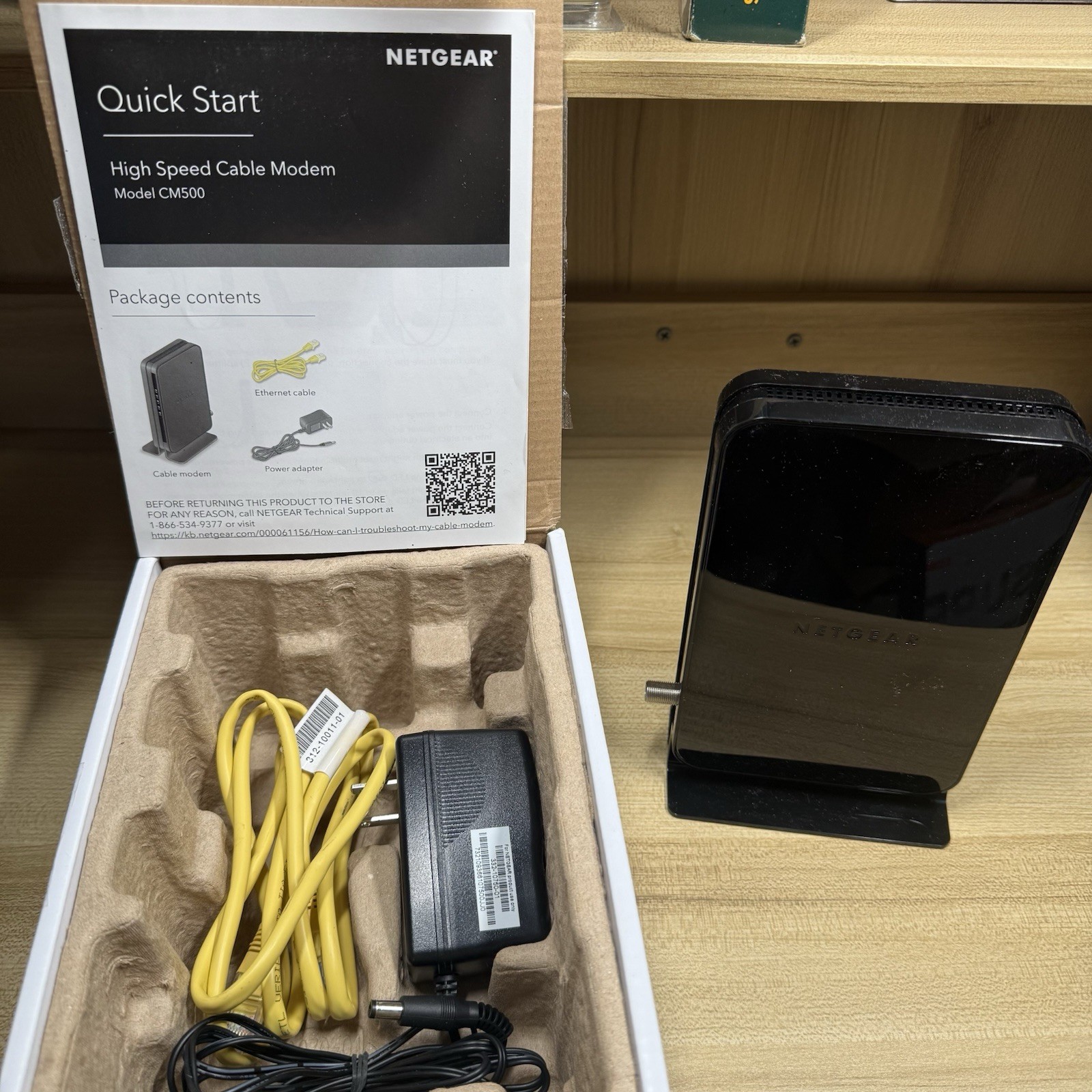 Netgear Model CM500 High Speed Cable Modem Speed Up to 680 Mbps Docsis 3.0