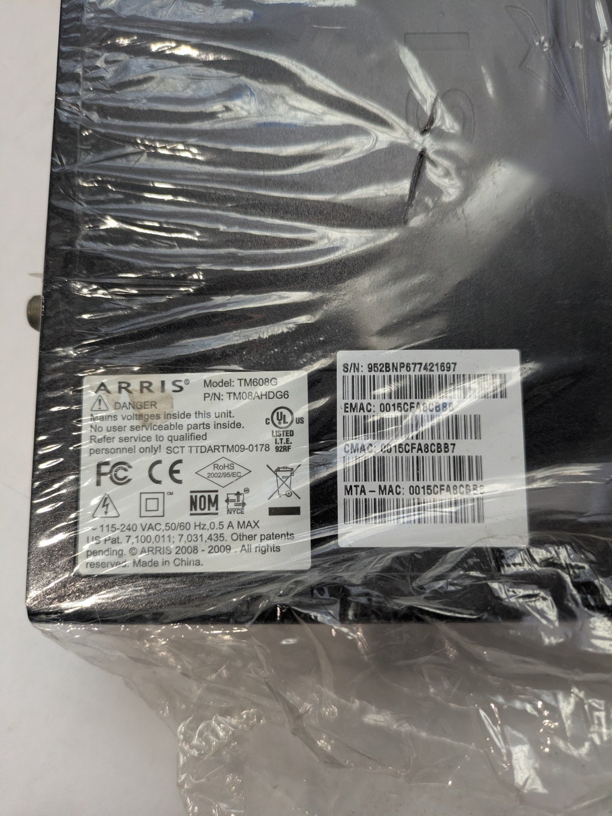 NEW Arris TM608G Telephony Modem VoIP Gateway TM08AHDG6 NOS
