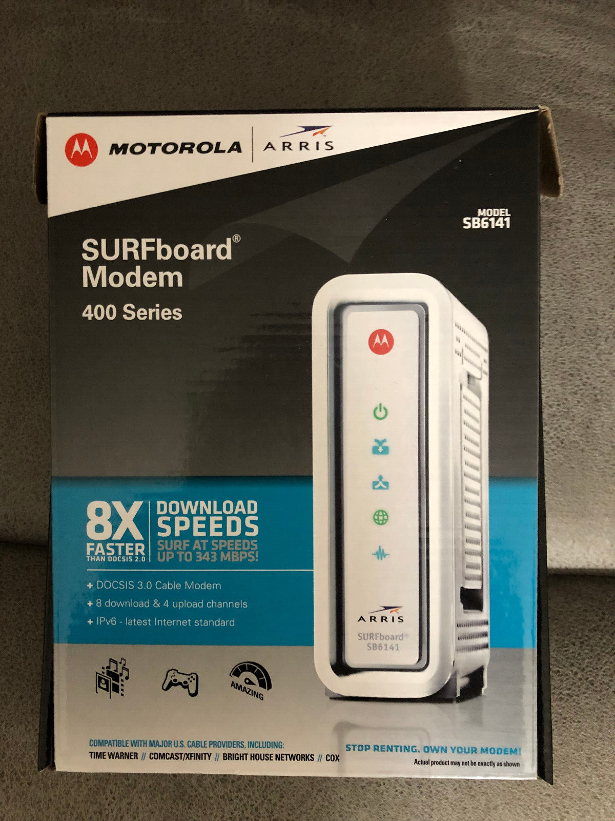 Motorola ARRIS SURFboard SB6141 Docsis 3.0 Cable Modem