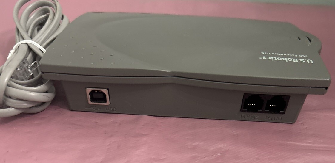 US ROBOTICS USR5633B 56K FAXMODEM USB MODEL 5633 For Home Or Office Use- Used