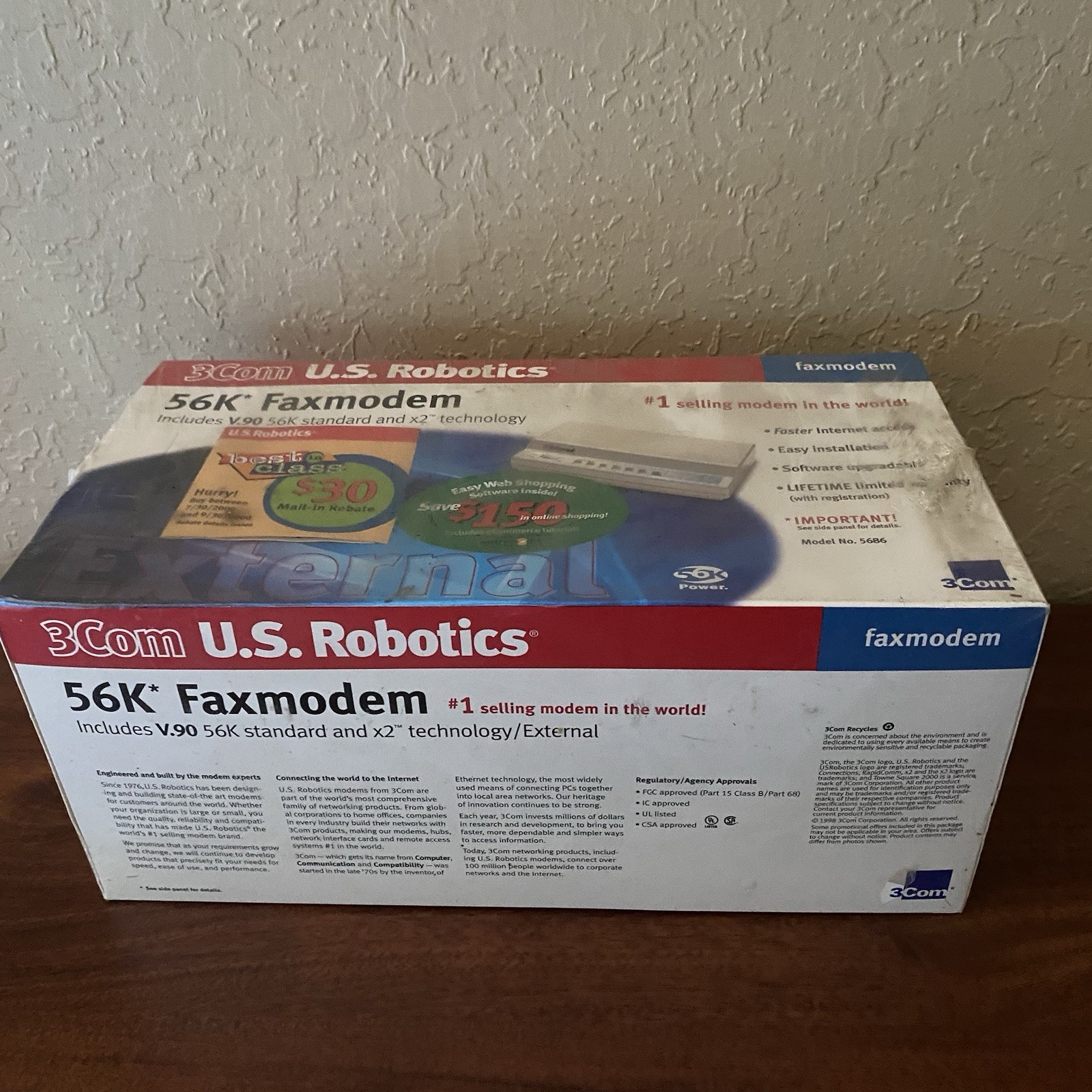 3Com US Robotics 56k Fax modem Model 5686