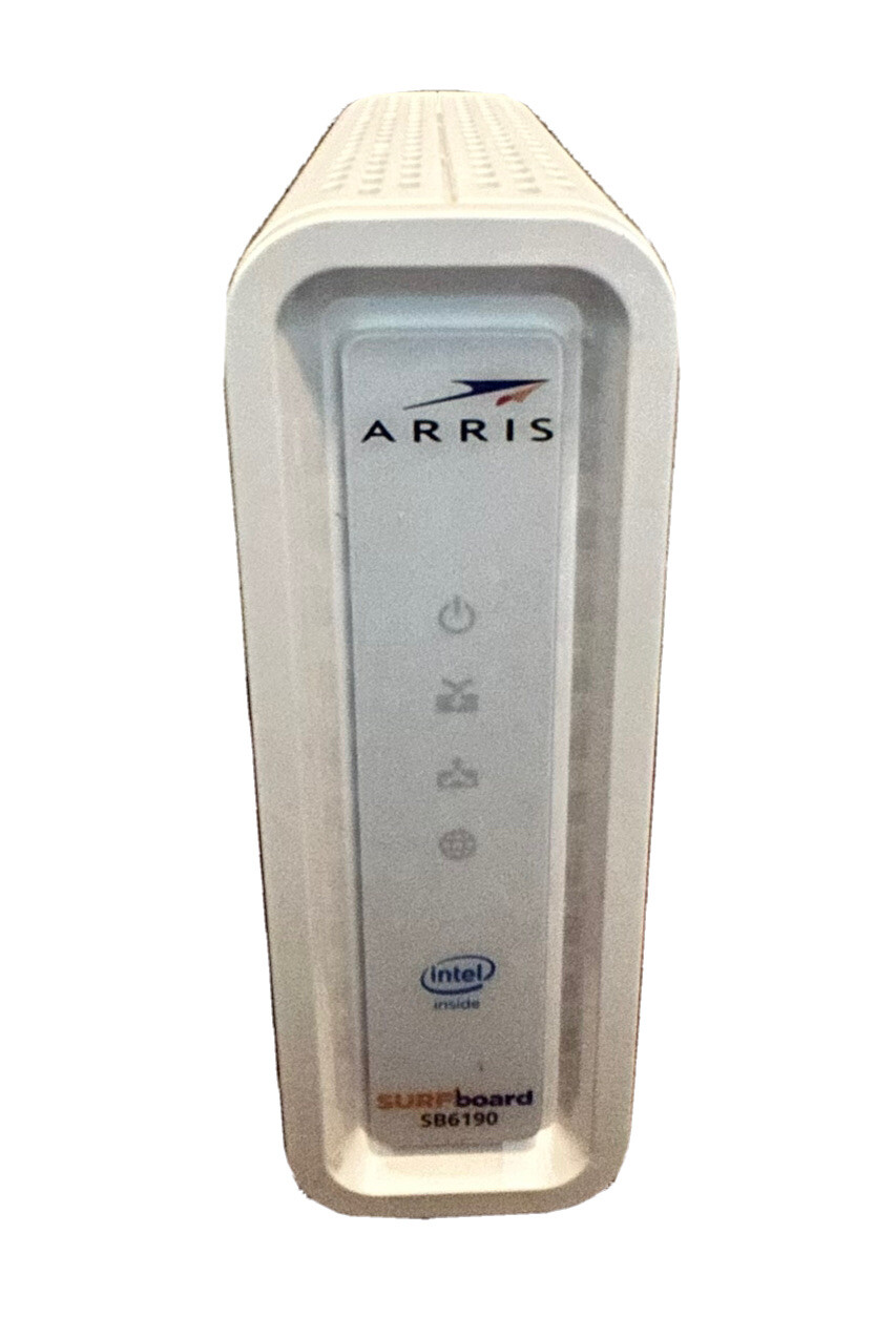 ARRIS Surfboard SB6190 Cable Modem DOCSIS 3.0, 32×8 Channel Bonding, Compatible