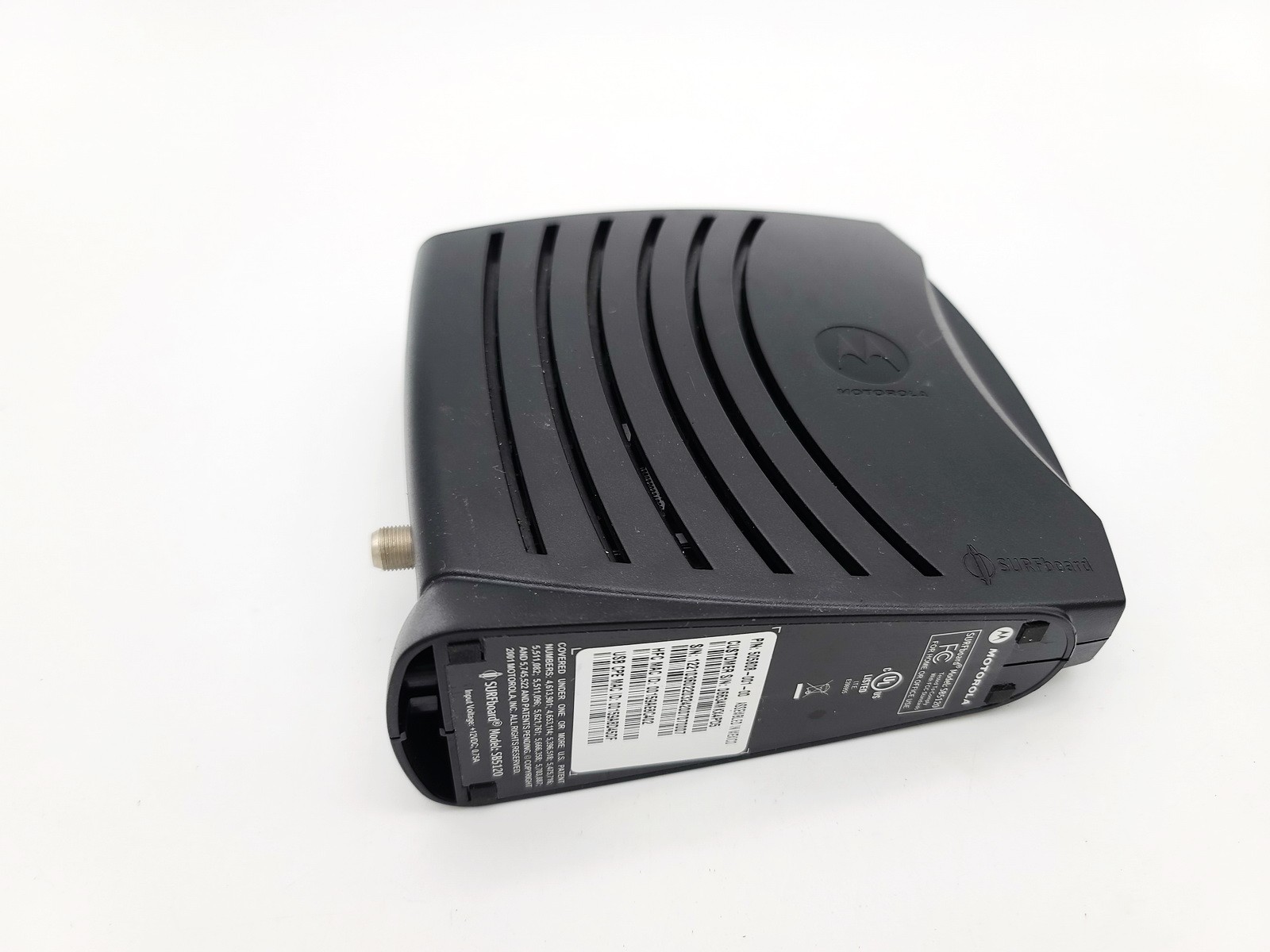 MOTOROLA SURFBOARD SB5120 DOCSIS 2.0 CABLE MODEM 10/100 ETHERNET BROADBAND ISP