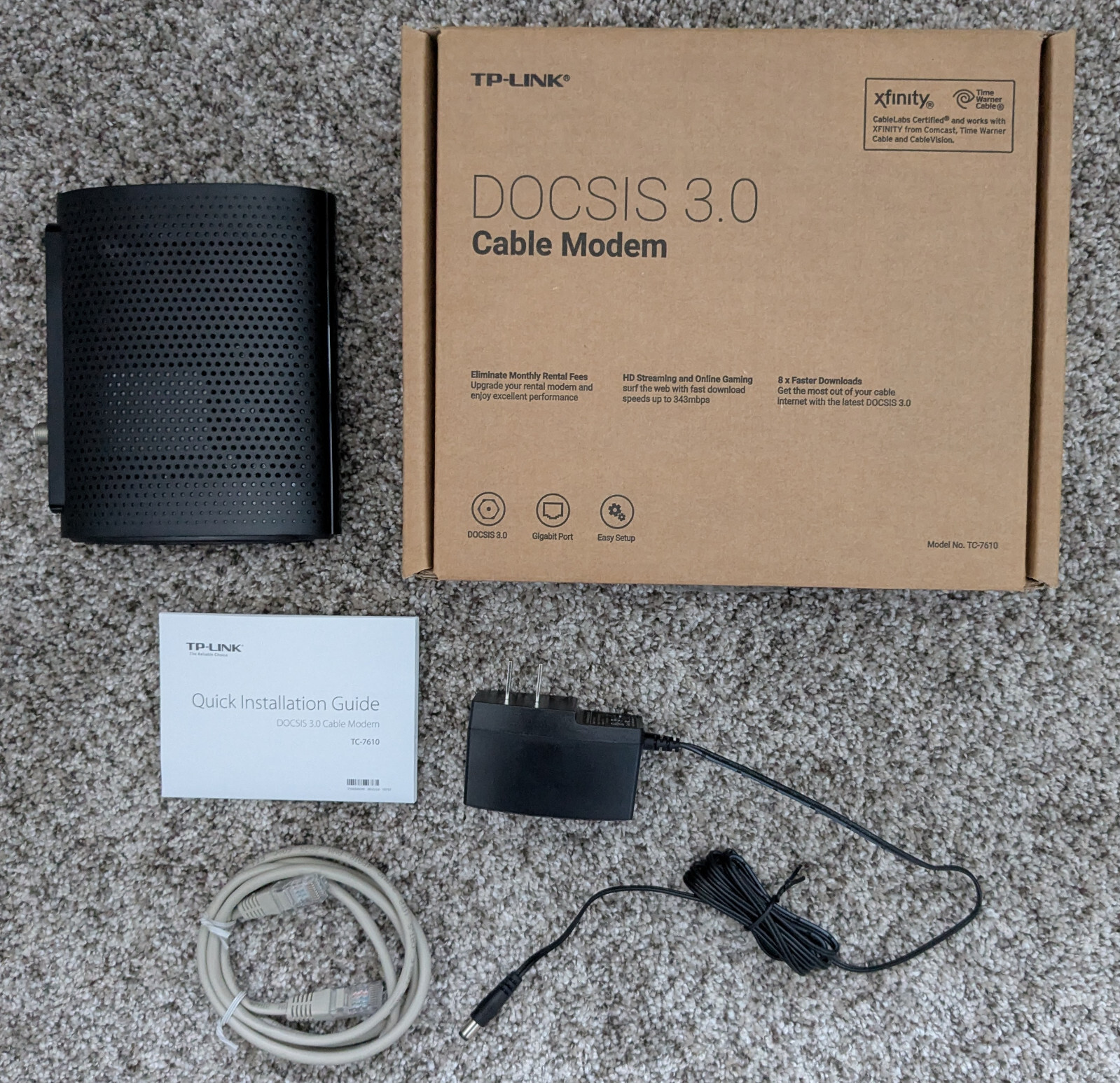 TP-LINK TC-7610 DOCSIS 3.0 Cable Modem