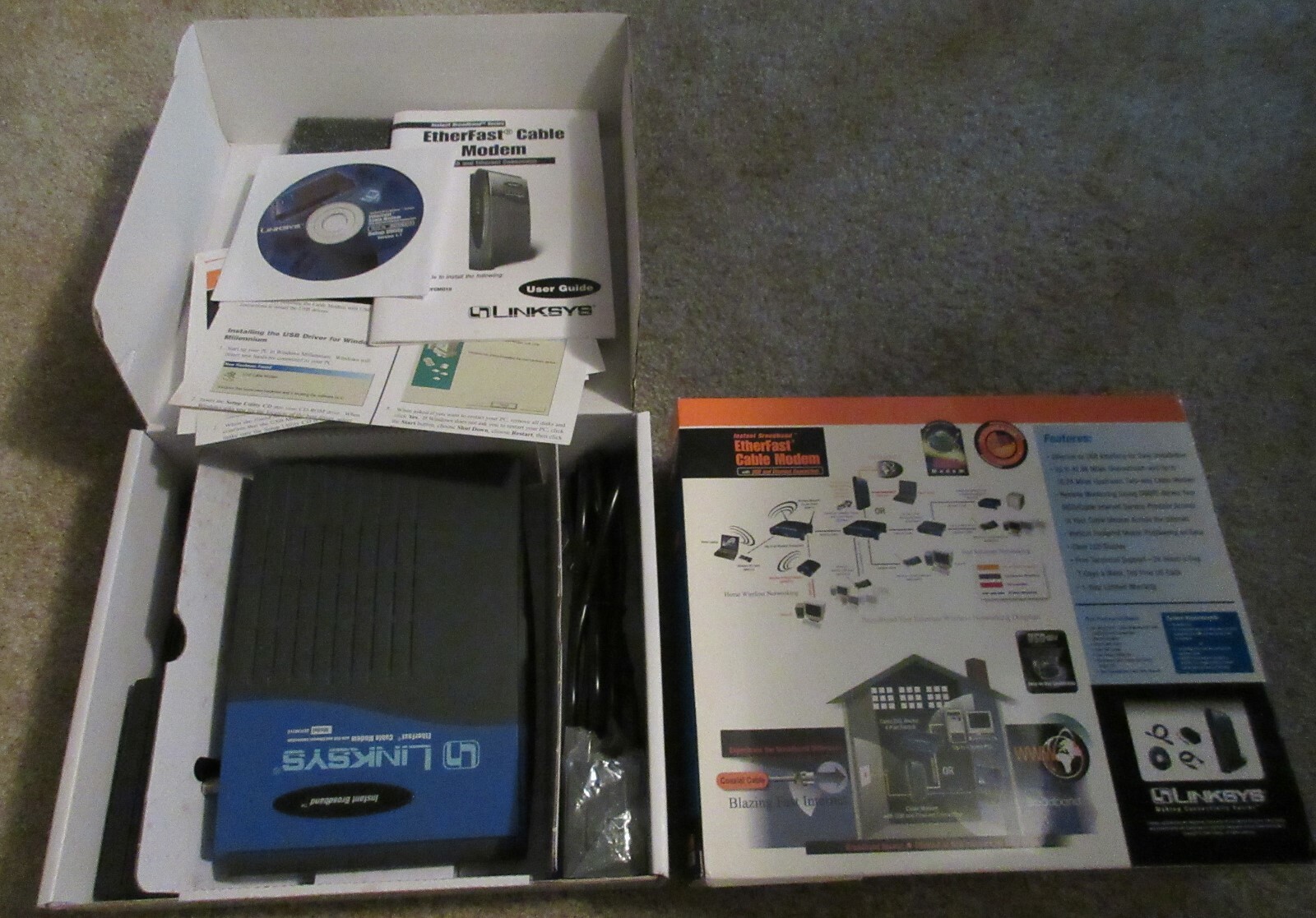 Linksys BEFCMU10 42.88 Mbps EtherFast Cable Modem USB/Ethernet IN BOX!