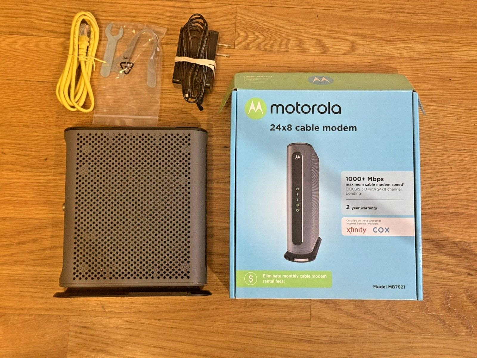 Motorola MB7621-10 1000Mbps DOCSIS 3.0 24X8 Cable Modem