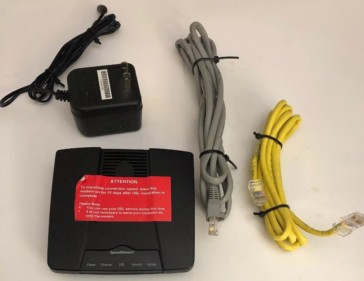 Siemens SpeedStream 4100 Ethernet ADSL Modem Part No. 060-D141-A12 Ships N 24h