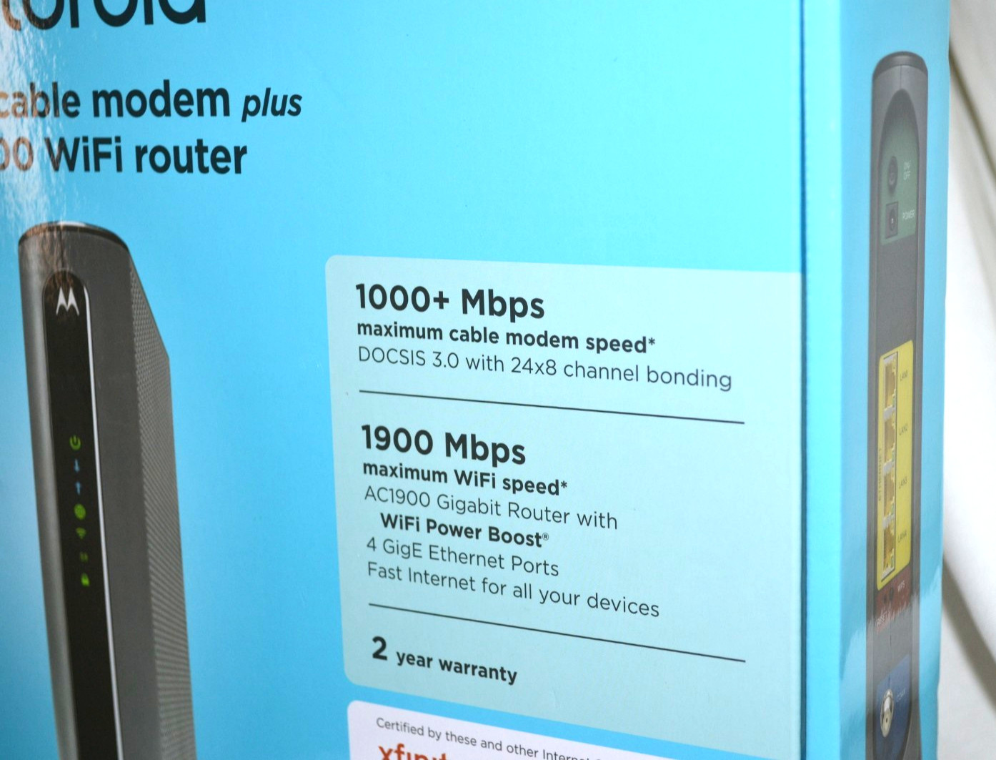 MOTOROLA MG7700 COMBO ROUTER – MODEM/WIFI 1000 MBPS
