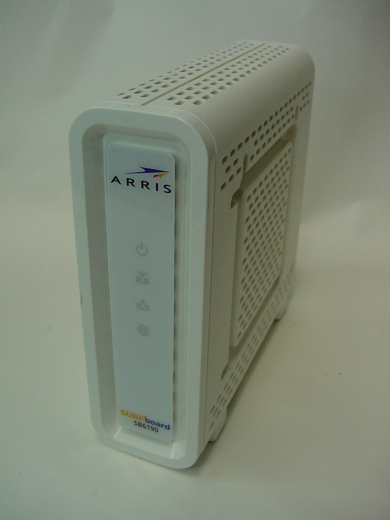 ARRIS SURFBOARD SB6190 CABLE MODEM – NO POWER CORD INCLUDED
