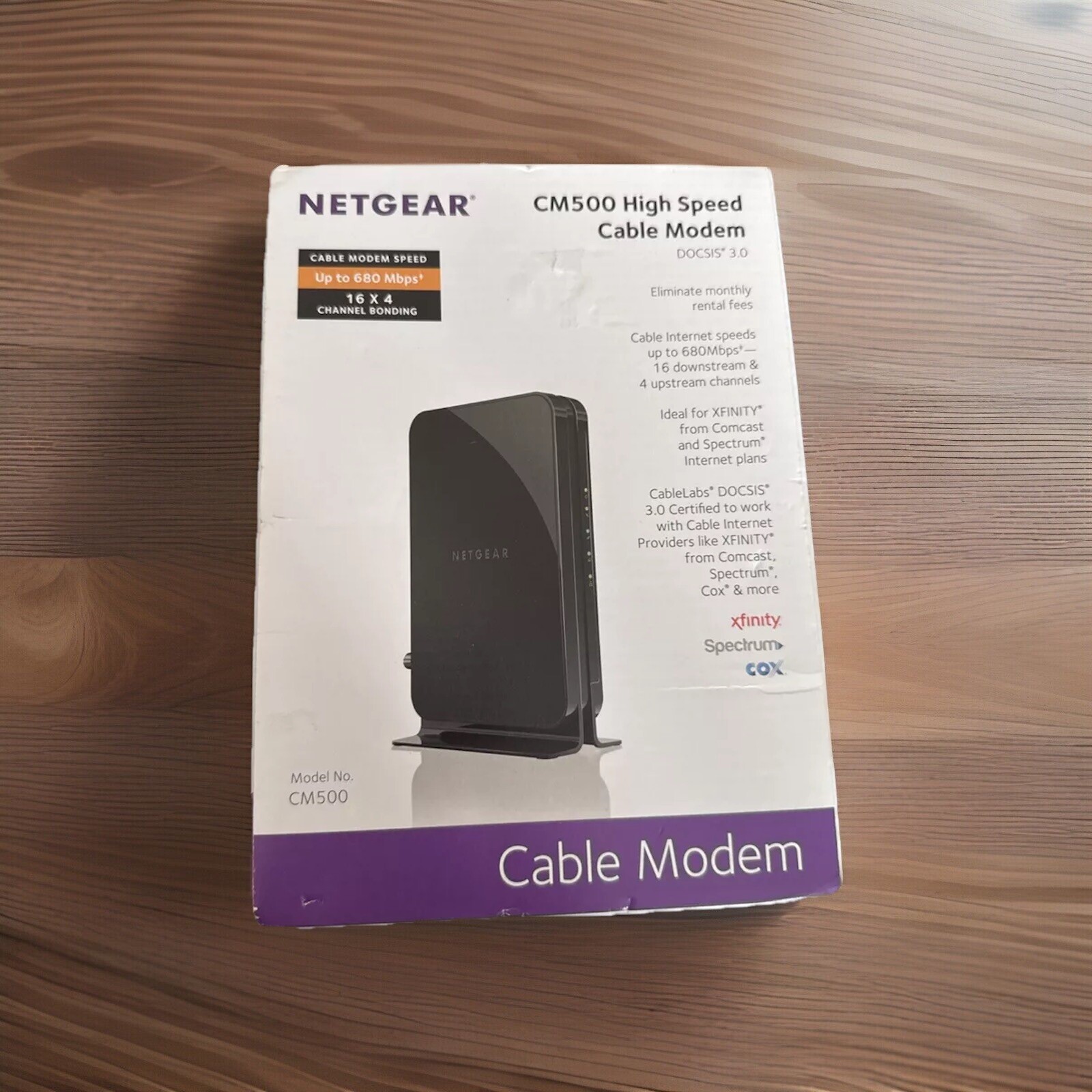 NETGEAR CM500 (CM500100NAS) 680 Mbps – Black
