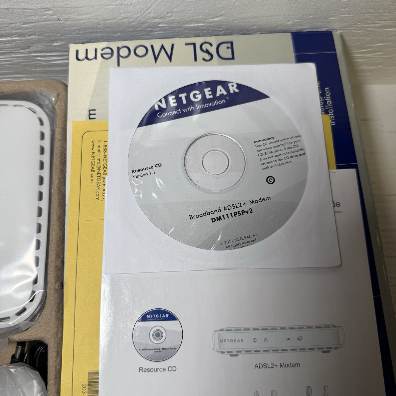 Netgear Broadband DM111PSP-100NAS Wired Single Ethernet Port ADSL2 Plus Modem