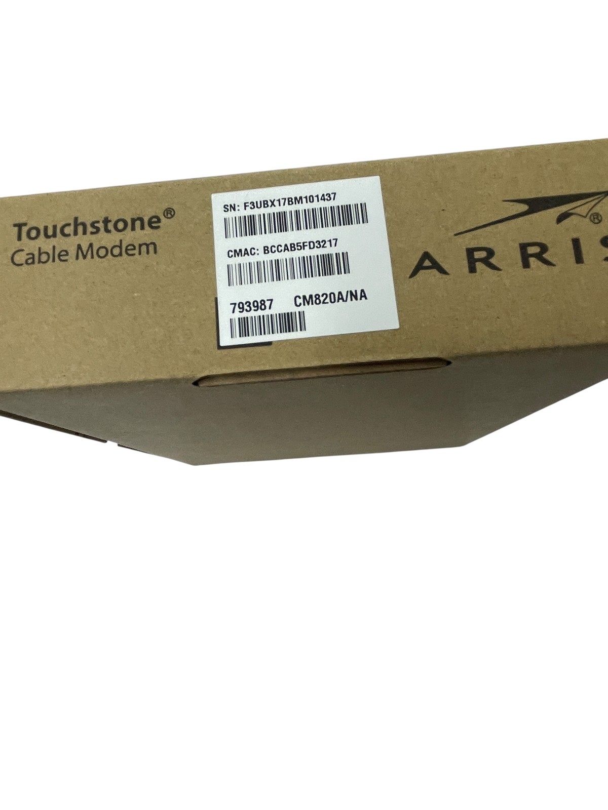 ARRIS Touchstone CM820A DOCSIS 3.0 Cable Modem Black – New in Box