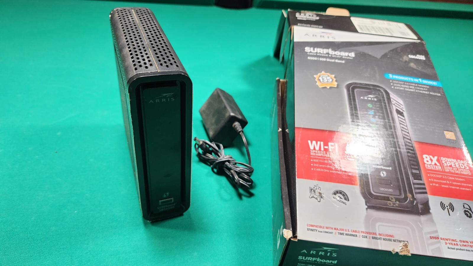 Motorola Arris SURFboard SBG6580 N300 Dual Band Wifi Router
