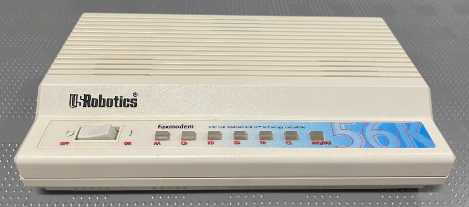 US Robotics 568602 56K Sportster External Faxmodem V90 (no power supply)