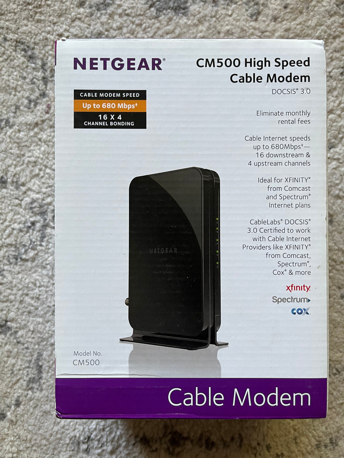 NETGEAR CM500 Cable Modem – Used