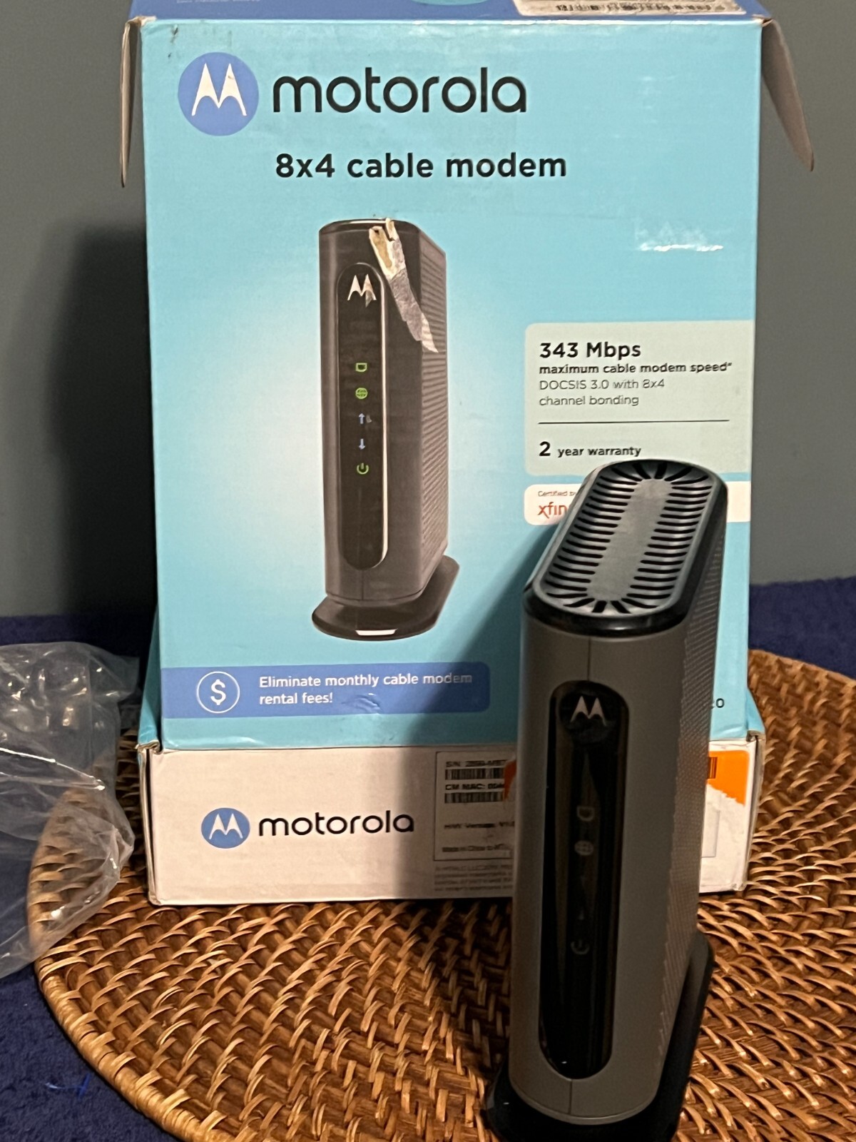 Motorola MB722010 343Mbps DOCSIS 3.0 Cable Modem