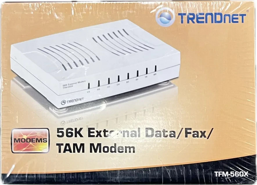 TRENDnet TFM-560X 56K External Data/Fax Modem – Brand New, Sealed in Box