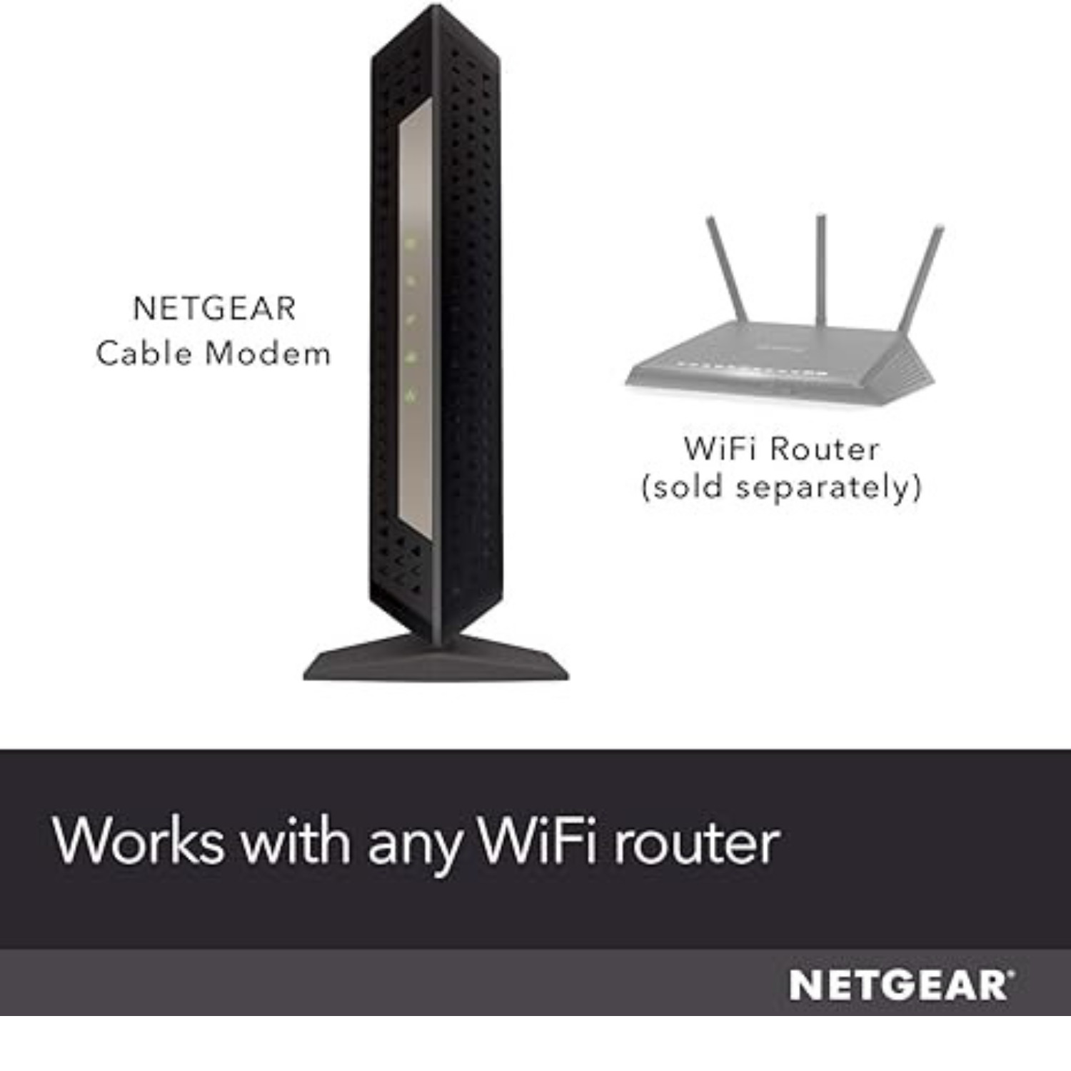 Netgear CM1000 DOCSIS 3.1 Gigabit Speed Cable Modem Black