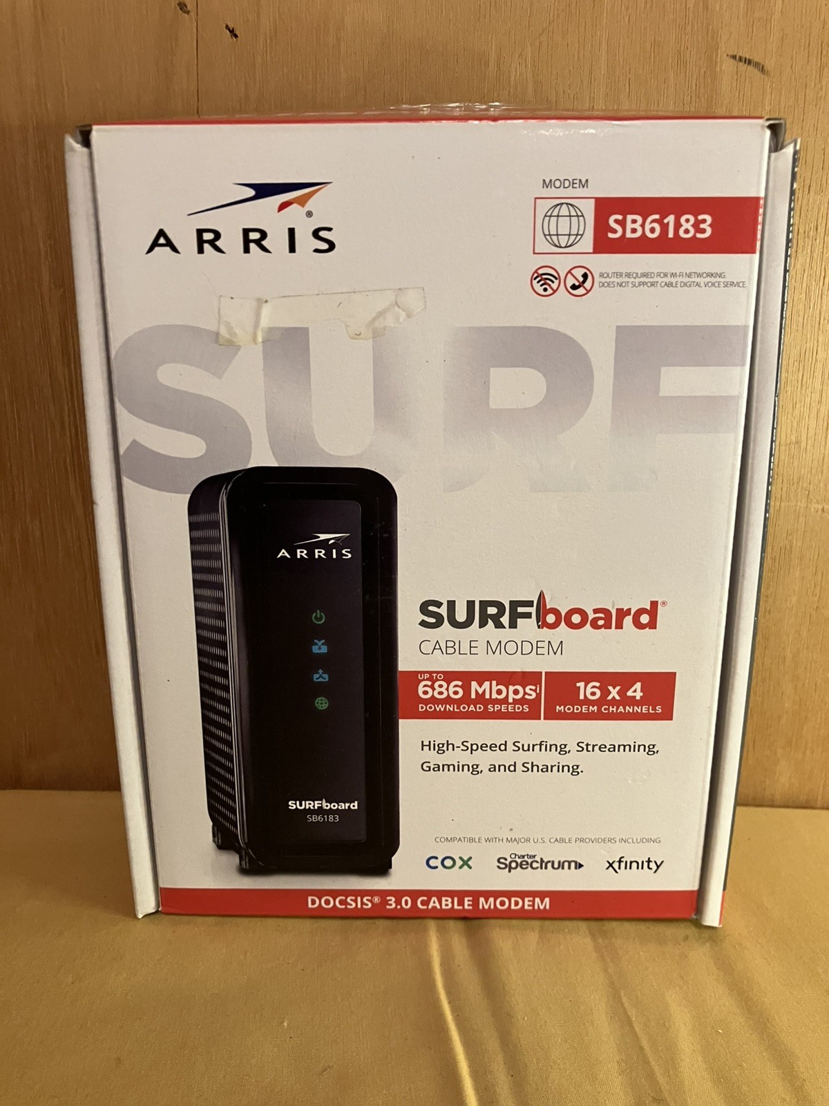 ARRIS SURFboard SB6183 DOCSIS 3.0 Cable Modem CIB Xfinity Spectrum Cox