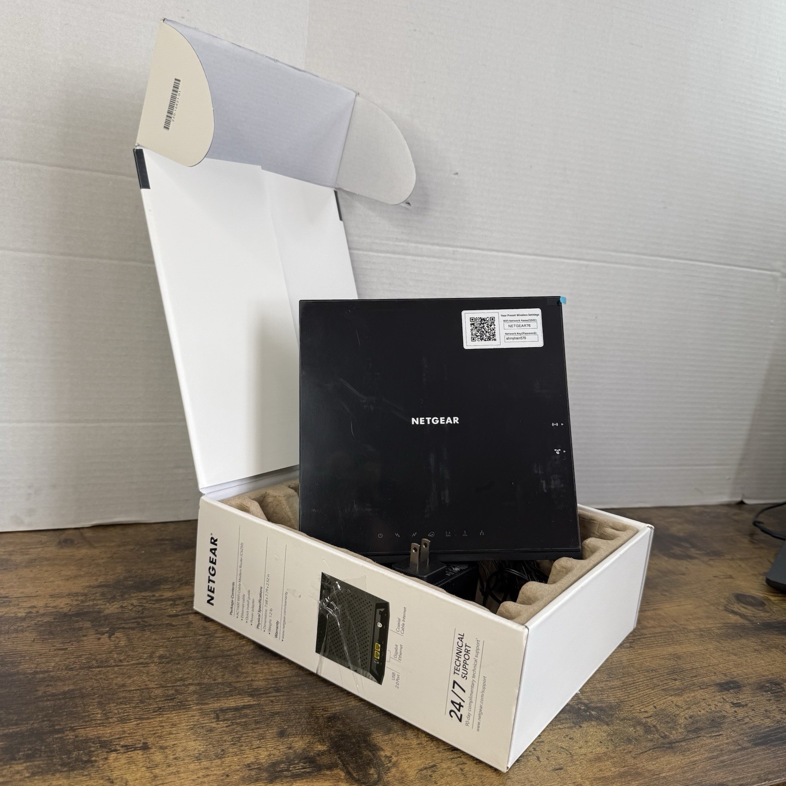 NETGEAR AC1600 Wifi Cable Modem Router C6250-1AZNAS