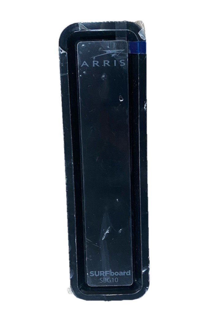 ARRIS SBG10 SURFboard AC1600 Dual-Band Cable Modem Router – Black NO Adapter