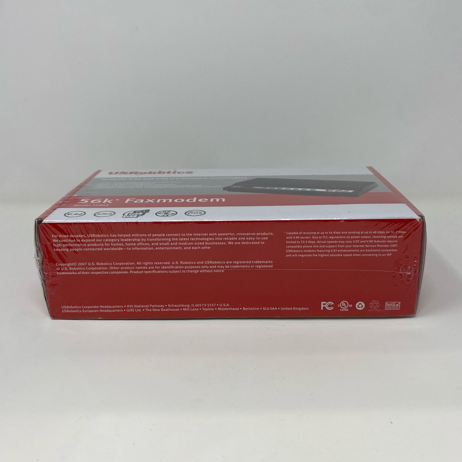 USRobotics 56K V.92 External Faxmodem 5686E Black (Serial)