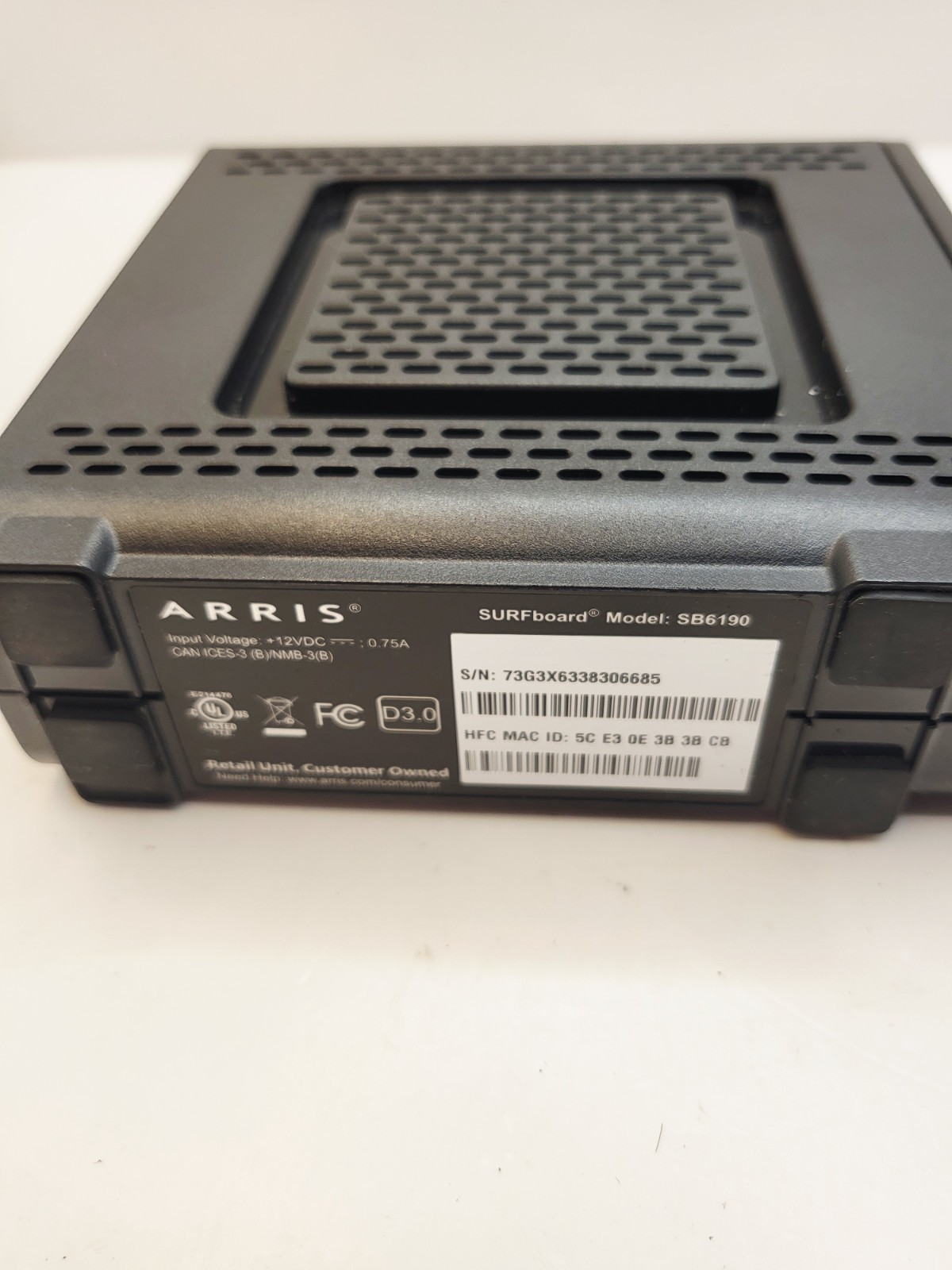 Arris SURFboard SB6190 Cable Modem