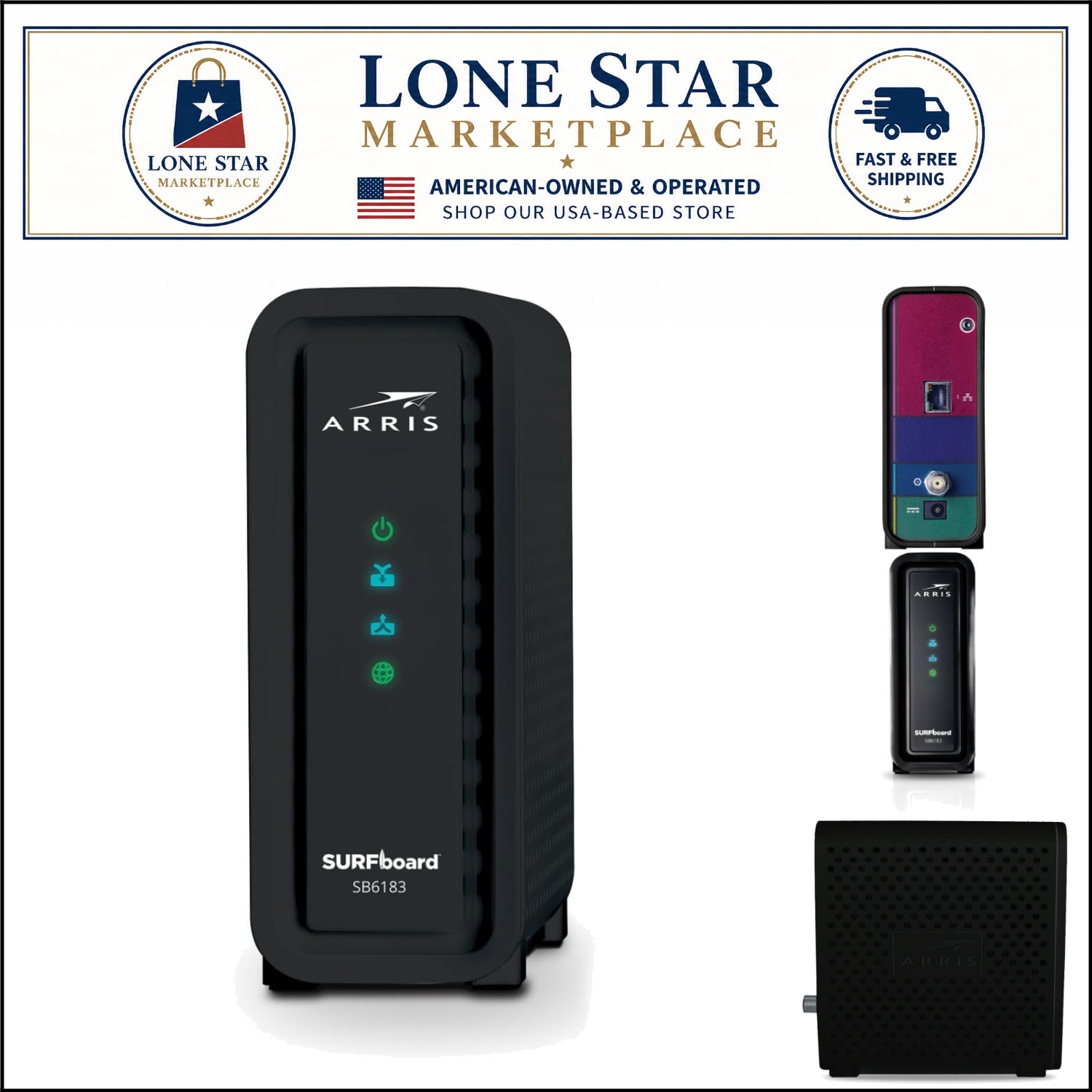 SURFboard SB6183 Cable Modem – Ideal for Streaming with Up to 400 Mbps Speed