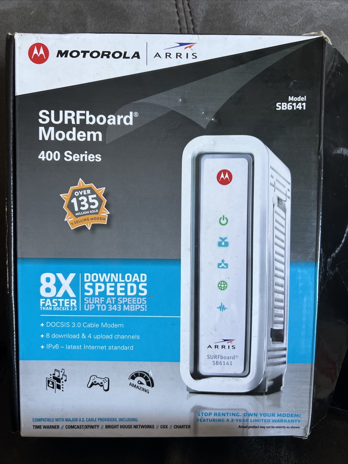 Motorola Arris SURFboard Modem 400 Series: Model SB6141, DOCSIS 3.0 New Open Box
