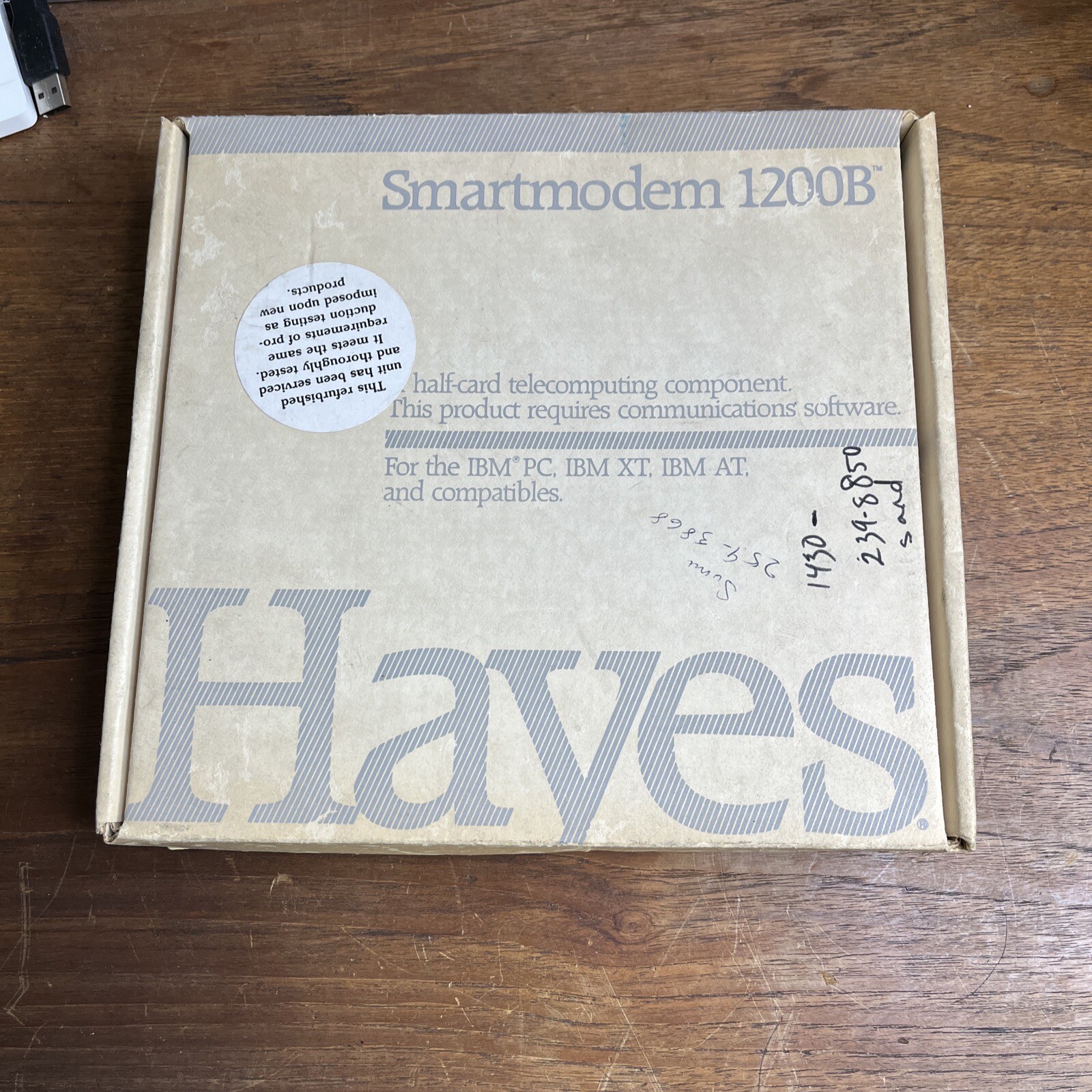 VINTAGE HAYES INTERNAL SMARTMODEM 1200B MODEM CARD NOS Open Box