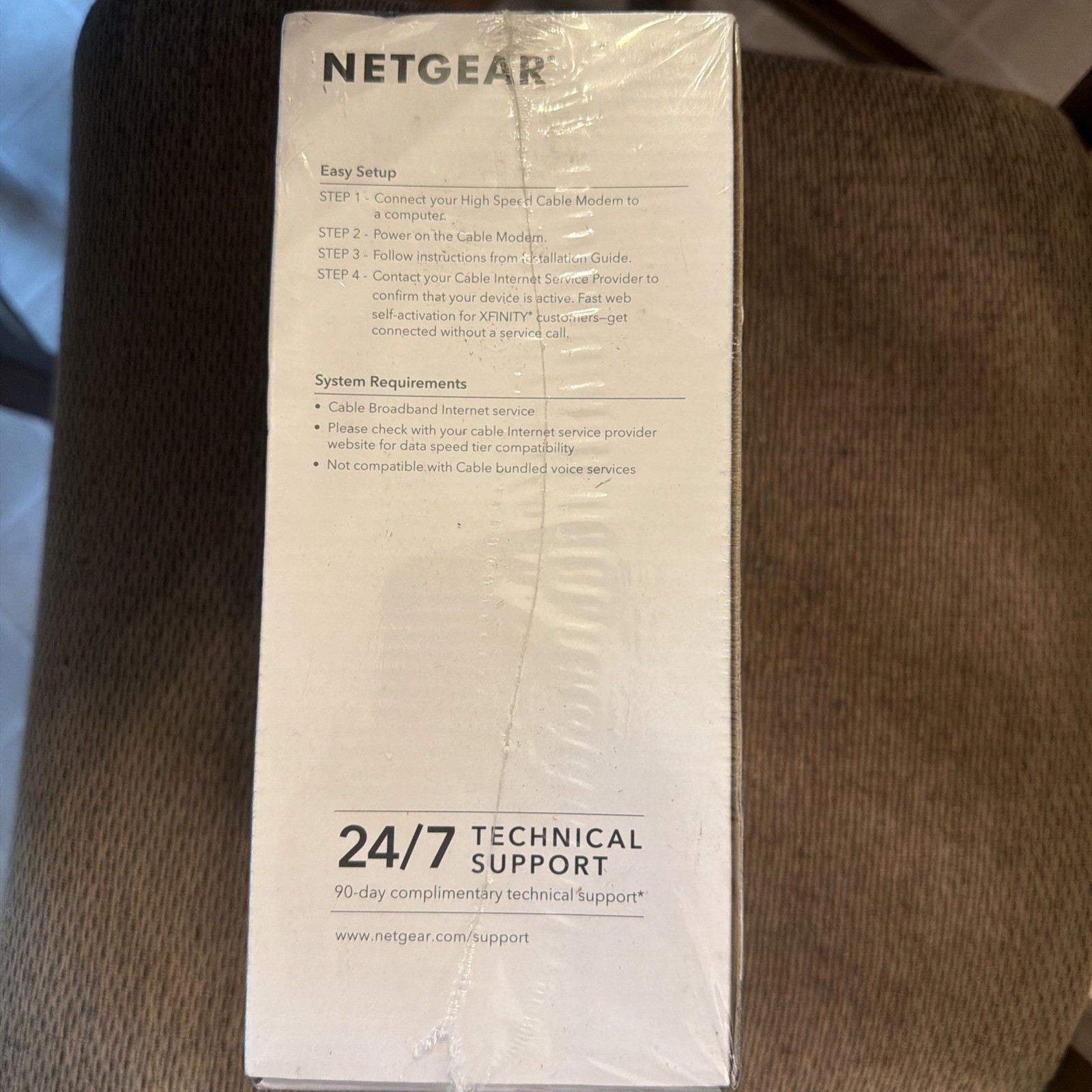 Netgear CM500 DOCSIS 3.0 680Mbps Cable Modem Xfinity Spectrum Cox Internet New