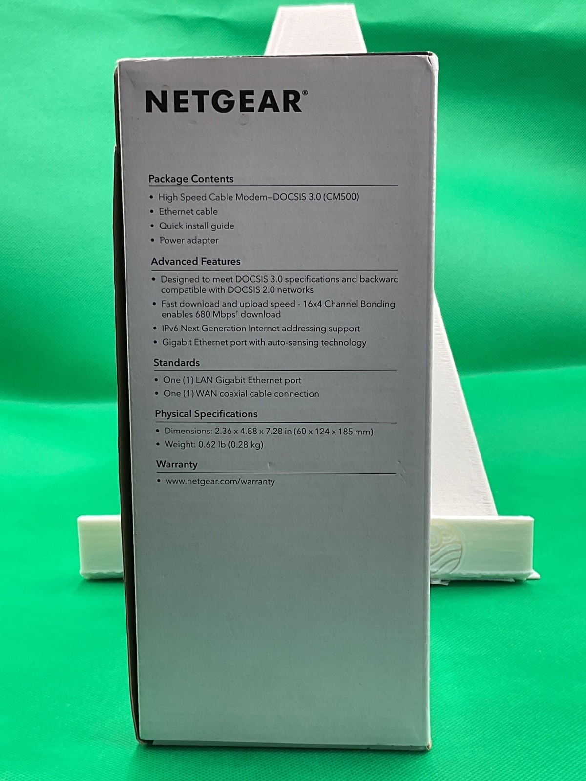 Netgear CM500 High Speed Cable Modem DOCSIS 3.0 New