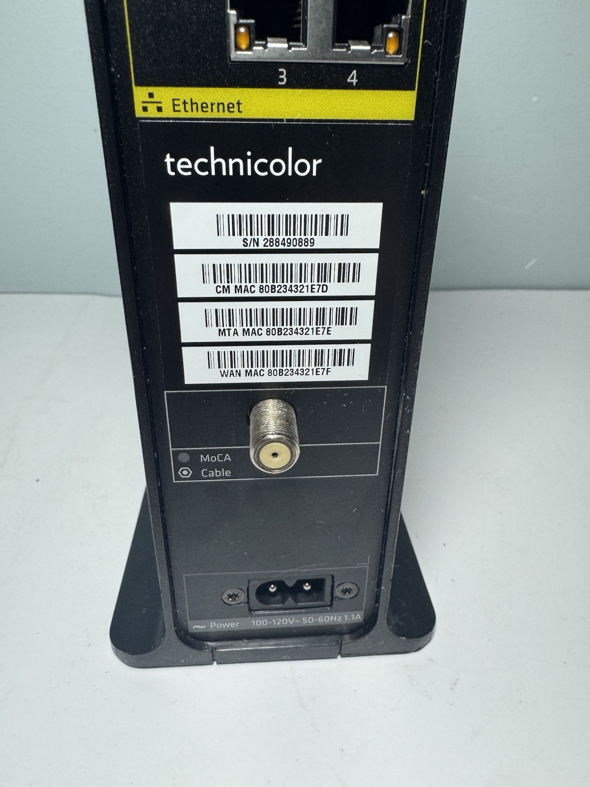 Technicolor DPC3941B Comcast Business Dual Band WiFi Cable Modem Router w/Cord