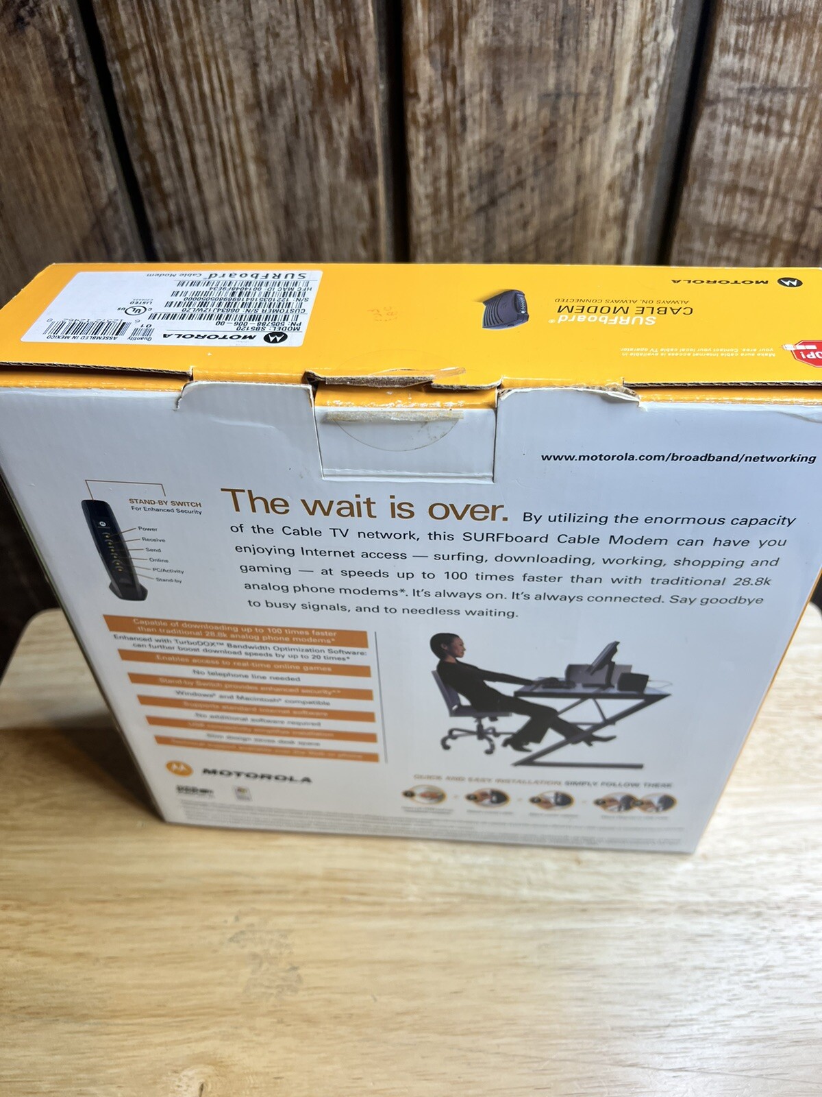 NEW Motorola SURFboard SB5120 Cable Modem Open Box