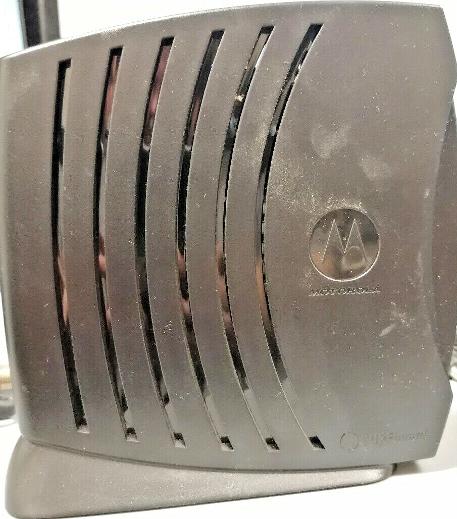 Motorola SB5101U Cable Modem With a 0LEI T481208OO3CT Power Supply 12.0VDC 750mA