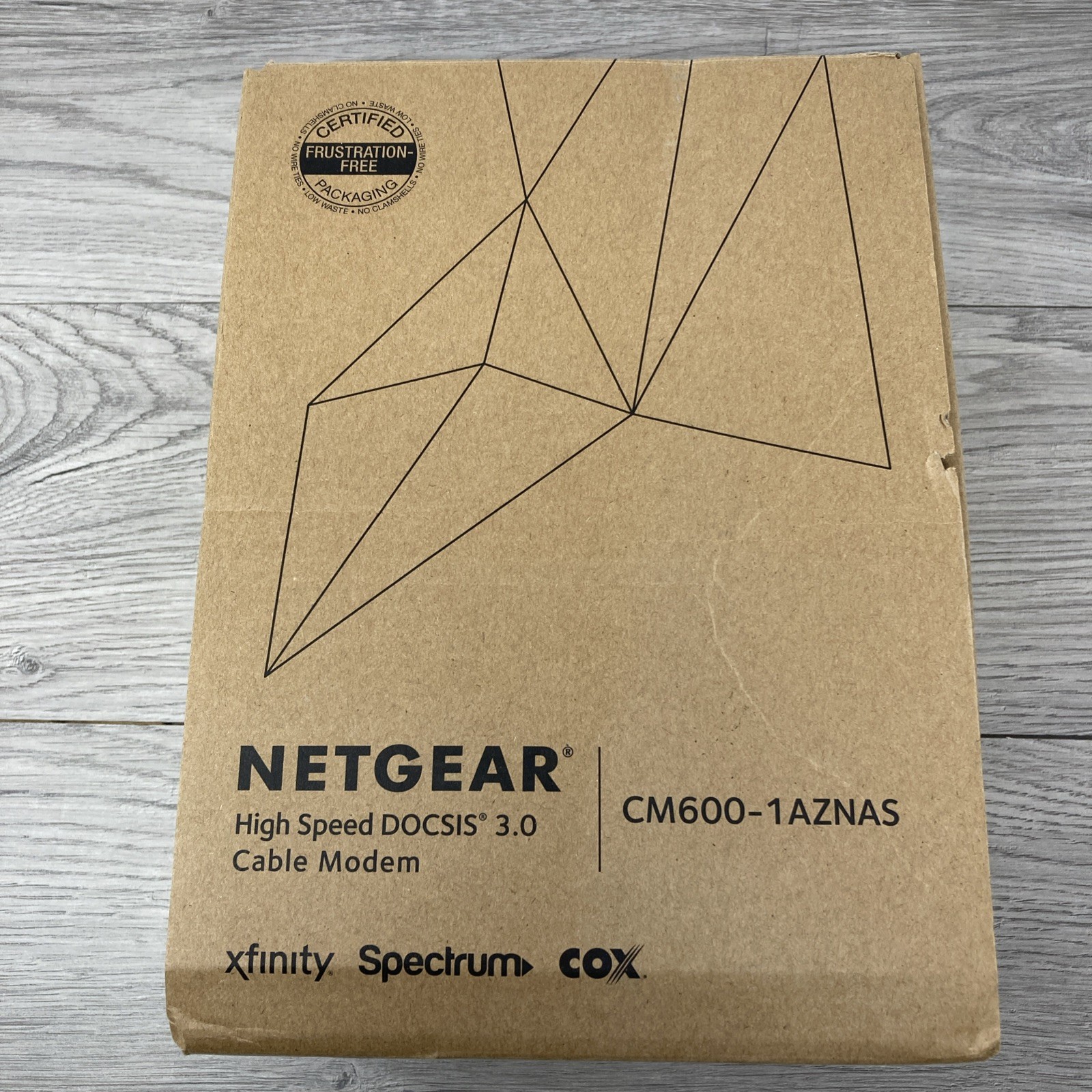 NETGEAR CM600-1AZNAS 960Mbps DOCSIS 3.0 Cable Modem w/12V Adapter PARTS / REPAIR