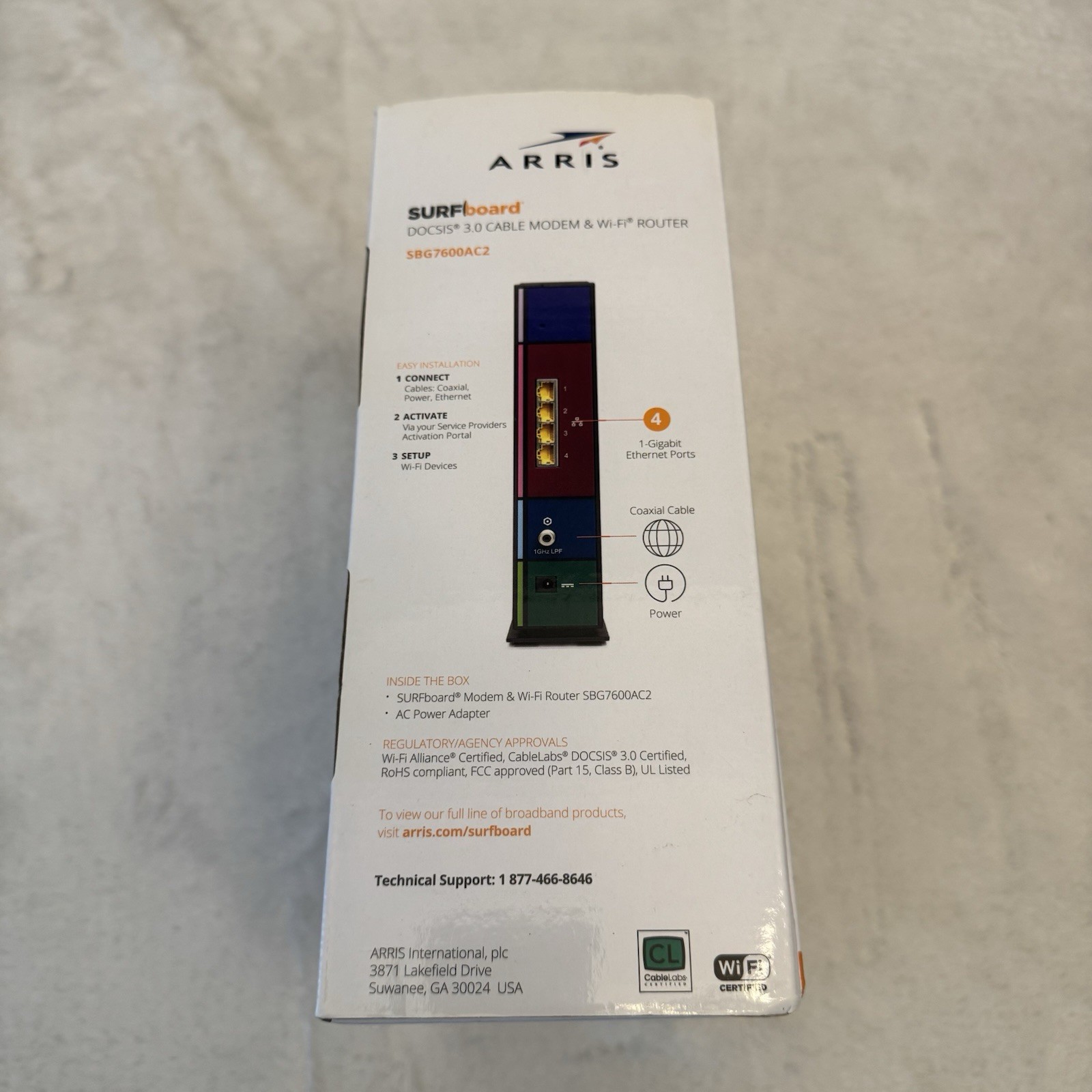 ARRIS AC2350 SURFboard Dual-band DOCSIS 3.0 Cable Modem – Black